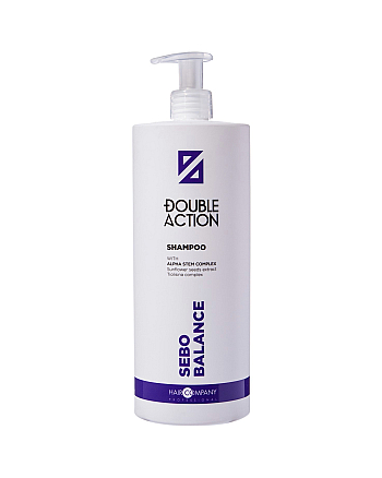 Hair Company Double Action Sebo Balance Shampoo - Шампунь, регулирующий работу сальных желез 1000 мл - hairs-russia.ru